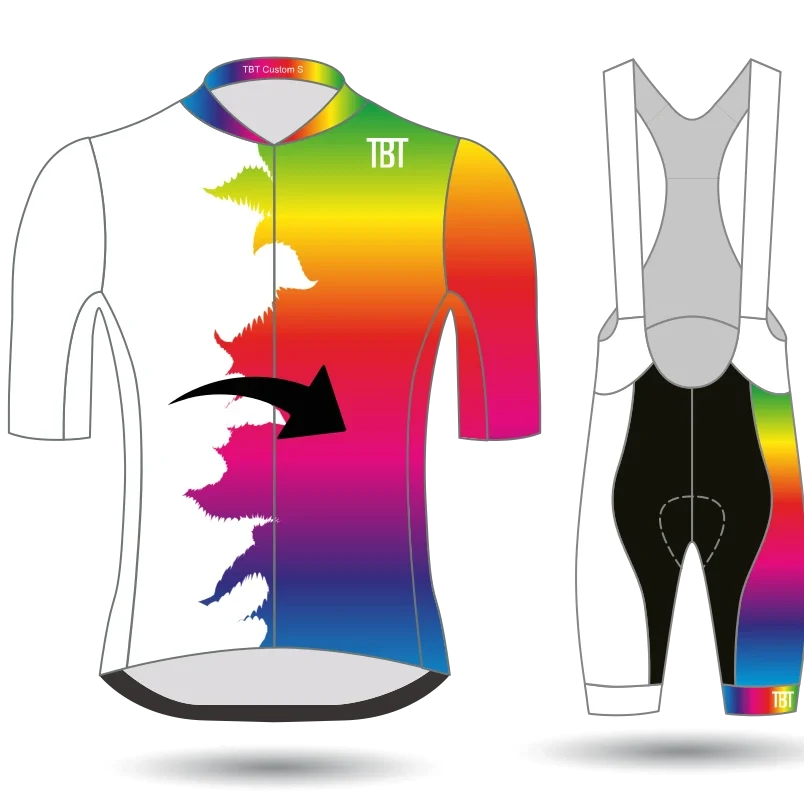 Van wit naar kleur. Ontwerp je eigen wielerkleding
