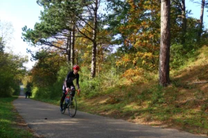 Fietsen in de herfst kleuren 1