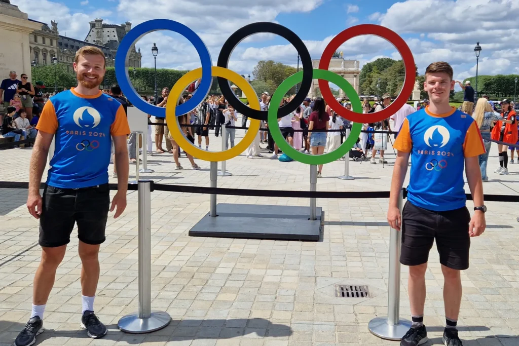 olympische zomerspelen 2024 in parijs voor de olympische ringen