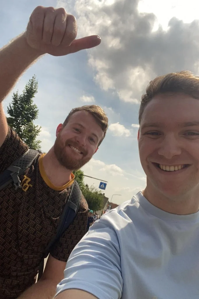 Luc tijdens de nijmeegse vierdaagse 2