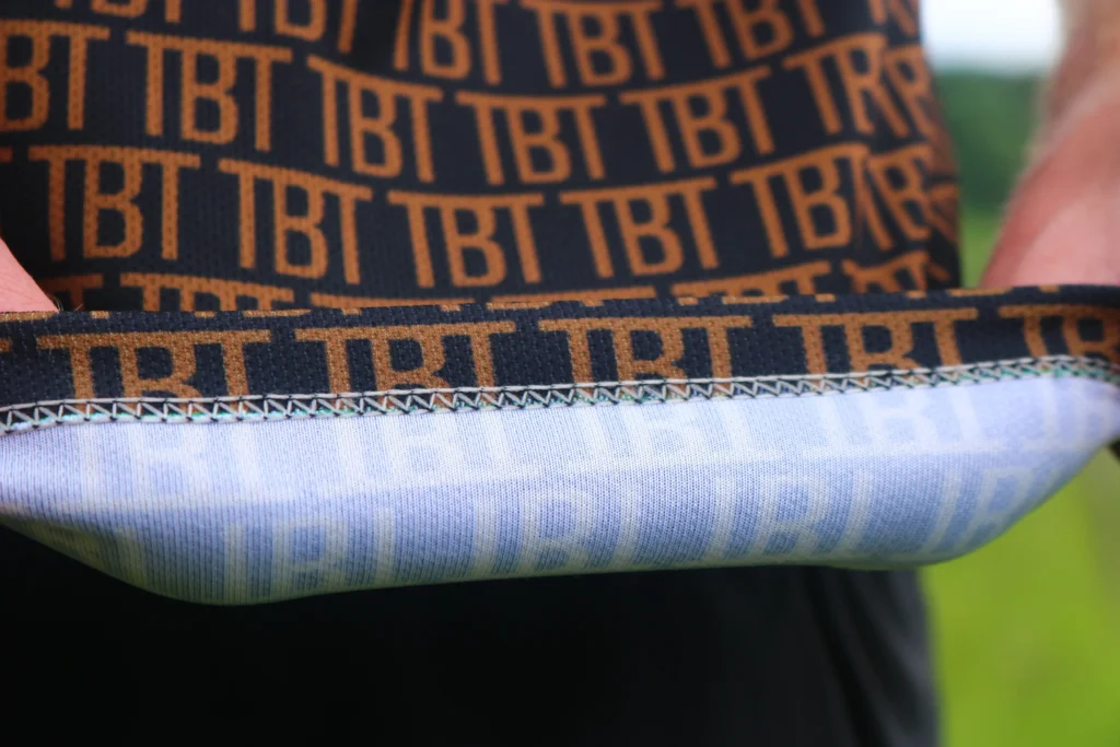 Detailfoto van het sportshirt