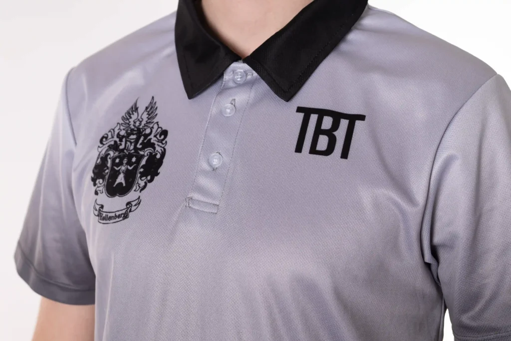 Sportpolo closeup kraag