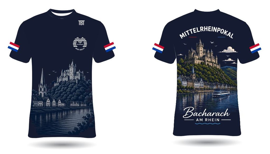 Ontwerp van een sportshirt gemaakt met de hulp van ChatGPT.